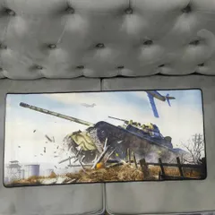 Miếng Lót Chuột Lớn [XE TĂNG 14] Chống Nước 90x40cm - Pad Chuột Cao Su Chuyên Game, Đế Chống Trượt, Bền Bỉ