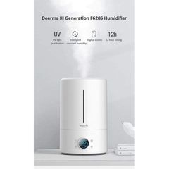 Máy Tạo Độ Ẩm Thông Minh Deerma F628S 5L - Máy Phun Sương Diệt Khuẩn UV-C, Điều Khiển Cảm Ứng, 3 Mức Phun Sương cho Không Gian Sống Lành Mạnh