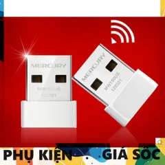 USB Mini Thu Sóng WiFi Mercury MW150UH Tốc Độ 150Mbps - Biến Máy Tính Bàn Thông Thường Thành Thiết Bị Kết Nối Không Dây Tiện Lợi
