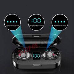 Tai Nghe Bluetooth AMOI F9 TWS 5.0 Không Dây - Âm Thanh HIFI Chống Ồn, Thiết Kế Thoải Mái, Sạc Dự Phòng 2500mAh, Kết Nối Tự Động
