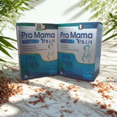 Viên uống Pro Mama Yalla Omega-3 - Bổ sung DHA, EPA cho mẹ bầu, hỗ trợ phát triển não bộ và thị lực thai nhi
