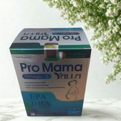 Viên uống Pro Mama Yalla Omega-3 - Bổ sung DHA, EPA cho mẹ bầu, hỗ trợ phát triển não bộ và thị lực thai nhi