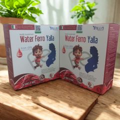 Water Ferro Yalla - Bổ sung Sắt và Acid Folic Tăng Cường Sinh Hồng Cầu, Giải Pháp Cho Người Thiếu Máu, Dạng Nước Dễ Uống