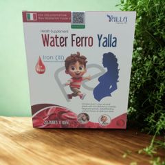 Water Ferro Yalla - Bổ sung Sắt và Acid Folic Tăng Cường Sinh Hồng Cầu, Giải Pháp Cho Người Thiếu Máu, Dạng Nước Dễ Uống