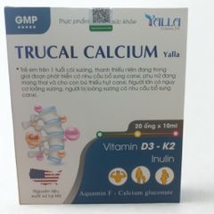 Trucal Calcium - Bổ Sung Canxi Tự Nhiên Cho Cơ Thể, Ngăn Ngừa Loãng Xương, Tăng Chiều Cao Cho Trẻ Em, Sản Phẩm Bảo Vệ Sức Khỏe Xương Khớp