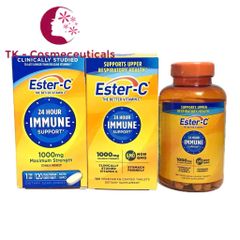 Siêu Vitamin Ester C 1000mg Mỹ Hỗ Trợ Tăng Sức Đề Kháng, Trẻ Hóa Làn Da, Sạm Da, Mờ Nám - 120 Viên