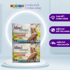 Trà Giảm cân Minci Concept, Pháp (30 gói) giảm mỡ bụng eo đùi cho phụ nữ , không gây mệt mỏi, mất nước