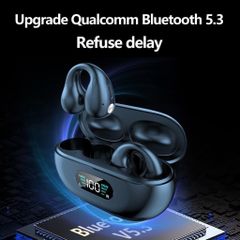 Tai Nghe Không Dây Clip Q80 - Bluetooth 5.3 TWS Chống Mồ Hôi, Âm Thanh Hi-Fi, Màn Hình Hiển Thị Pin, Âm Nhạc 6 Giờ