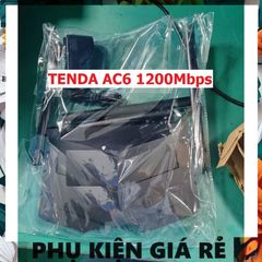 Bộ Phát Wifi Tenda AC6 1200Mbps - Router 2 Băng Tần 4 Râu, Tốc Độ Cao, Hỗ Trợ MU-MIMO, Cục Phát Sóng Wifi Đã Sử Dụng