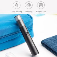 Máy cắt lông mũi ShowSee cầm tay 2 lưỡi 360° - Đầu cắt xoay chống nước, dễ dàng vệ sinh, công nghệ sắc bén.