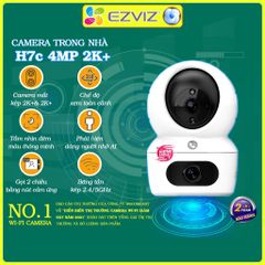 Camera Wifi EZVIZ H6c PRO 4MP Thông Minh - Đàm Thoại Hai Chiều, Xoay 360 Độ, Phát Hiện Chuyển Động, 512GB Storage Support