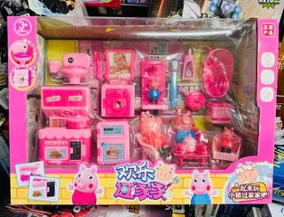 Đồ Chơi Nhà Búp Bê Peppa Pig 7537 Cho Trẻ Từ 3 Tuổi - Bộ Nội Thất Phòng Khách, Nhà Bếp, Toilet - Đồ Chơi Giáo Dục Sáng Tạo