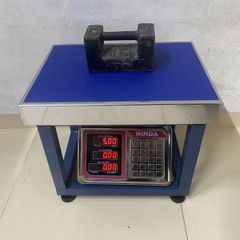 Cân Ghế Điện Tử NiNDA AD6 - Cân Tối Đa 150kg, Màn Hình LED/LCD, Khung Inox Chống Gỉ, Chức Năng Tính Giá & Cộng Dồn
