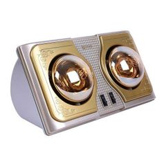 Đèn Sưởi Nhà Tắm Kottmann 2 Bóng Hồng Ngoại Công Suất 550W - Hệ Thống Điều Khiển Riêng Biệt, Dây 3m AChâu
