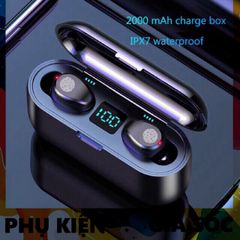 Tai nghe Bluetooth AMOI F9 TWS 5.0 Không Dây Chống Nước iPX5 - Âm Thanh HIFI, Sạc Dự Phòng 2500mAh, Tính Năng Thời Trang, Thoải Mái