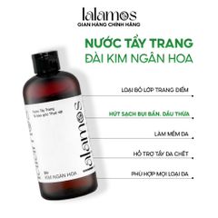 Combo Chăm Sóc Da Trắng Sáng Lalamos - Nước Tẩy Trang 280ml & Kem Chống Nắng Nhụy Kim Ngân Hoa SPF 50+ 50ml Unisex
