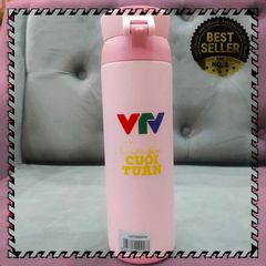Bình Giữ Nhiệt LocknLock Wannabe One Touch 450ml - Phiên Bản VTV Màu Hồng, Nắp Bật Tiện Lợi, Giữ Nóng Lạnh Tuyệt Đối