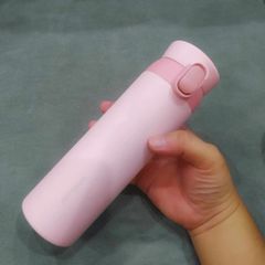 Bình Giữ Nhiệt LocknLock Wannabe One Touch 450ml - Phiên Bản VTV Màu Hồng, Nắp Bật Tiện Lợi, Giữ Nóng Lạnh Tuyệt Đối
