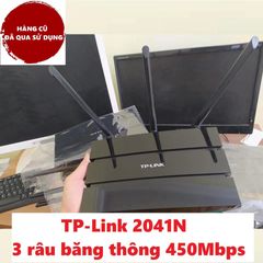 Bộ Phát Wifi TP-Link 2041N Hàng Cũ 3 Râu - Tốc Độ 450Mbps, Phát Sóng Mạnh, Dễ Cài Đặt, Bảo Hành Dài Hạn, Internet Ổn Định
