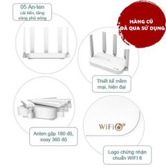 Bộ Phát Wifi 6 ZTE E1630 Cũ - Router AX3000 Mbps, Hỗ Trợ Mesh 2 Băng Tần, Tốc Độ Cao, Cài Đặt Dễ Dàng