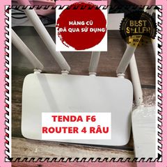Bộ Phát Wifi Cũ TENDA F6 - 4 Râu Anten, Tốc Độ 300Mbps, Dễ Cài Đặt, Thiết Kế Đẹp, Giá Cả Phải Chăng