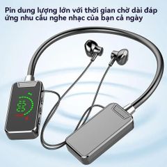 Tai Nghe Không Dây Bluetooth S8 Đeo Cổ - Âm Thanh Hi-Fi, Chống Nước, Thời Gian Chơi 18-22 Giờ, Phù Hợp Thể Thao, Màn Hình LED
