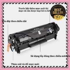 Hộp Mực Máy In Canon CRG325/35A - Hàng Nhập Khẩu Cho LBP 6000, 6030, 3050, MF3010 - Bản In Đen Trắng Sắc Nét, Độ Bền Cao