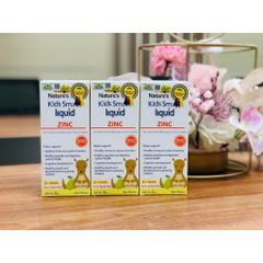 Kẽm nước Nature’s Way Kids Smart Liquid Zinc 100ml - Hỗ trợ phát triển toàn diện cho trẻ từ 1 tuổi trở lên, dễ hấp thụ và dễ uống.