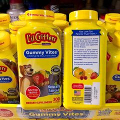Kẹo Dẻo Bổ Sung Vitamin L'il Critters Gummy Vites Complete Multivitamin mẫu mới 300 viên Hạn 09.2025