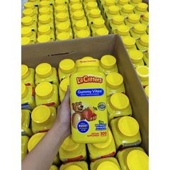 Kẹo Dẻo Bổ Sung Vitamin L'il Critters Gummy Vites Complete Multivitamin mẫu mới 300 viên Hạn 09.2025