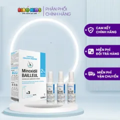 Set 3 chai xịt mọc tóc Minoxidil Bailleul 2%