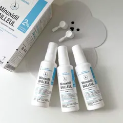 Set 3 chai xịt mọc tóc Minoxidil Bailleul 2%