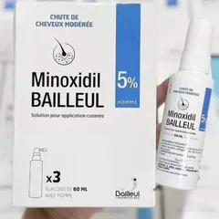 Set 3 chai xịt mọc tóc Minoxidil Bailleul 2%