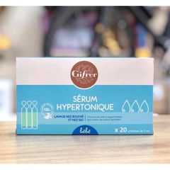 Nước muối nhỏ mũi Gifer/Physo Pháp hộp 40 ống