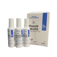 Mọc tóc Minoxidil 5% Bailleul Pháp - 3 chai x 60ml