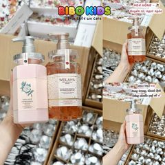 Sữa tắm trắng da hoa trà, hoa hồng Weilaiya