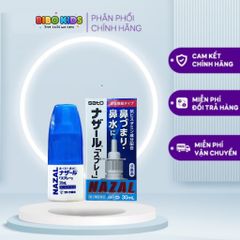 Xịt Xoang Nazal Nhật Bản - Nước Muối Sinh Lý Làm Sạch Mũi, Giảm Nghẹt Mũi, Dị Ứng, Giúp Thở Dễ Dàng Cho Trẻ Em và Người Lớn