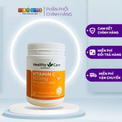 Viên uống Vitamin C Healthy Care 500 viên - Tăng cường miễn dịch và bảo vệ sức khỏe làn da từ Úc