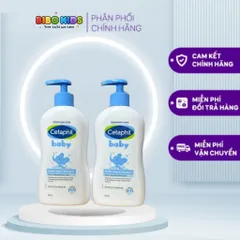 Sữa tắm Gội Cetaphil dạng vòi Cho Bé Baby Gentle Wash and Shampoo 400ml