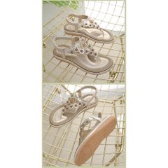 Sandal Nữ Siketu Quai Đính Hoa Đế Bằng Chống Trơn Trượt, Cao 3Cm, Thời Trang Hè 2024 – Phụ Kiện Sang Trọng Dành Cho Nữ