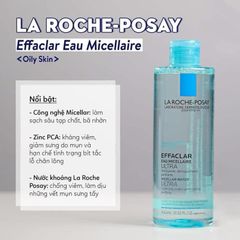 Nước tẩy trang La Roche-Posay Micellar Water Ultra