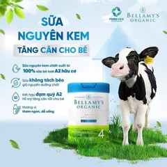 Sữa Bellamy's Organic A2 giúp Phát Triển Xương Khớp Não Bộ 800g