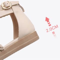 Giày Sandal Nữ Bohemian Đan Dây Khóa Kéo Đế Bằng Thời Trang - Phù Hợp Đi Làm, Học, Chơi - Nữ Thoải Mái, Đế TPR êm ái