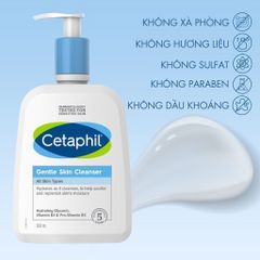 Cetaphil Sữa Rửa Mặt Gentle Skin Cleanser 500ml Bản Úc