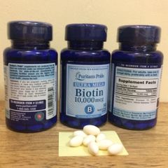 Viên Uống Hỗ Trợ Mọc Tóc Puritan’s Pride Ultra Mega Biotin 10000mcg Lọ 100 Viên