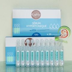 Nước Muối Gifrer Xanh Pháp Hộp 20 Ống - Sản Phẩm An Toàn Cho Trẻ Từ Sơ Sinh Đến Lớn, Hỗ Trợ Hô Hấp