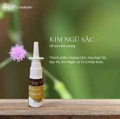 Kim Ngũ Sắc D'Vi Nature - Hỗ Trợ Xoang Mũi Từ Thiên Nhiên, Giảm Tắc Nghẽn, Cung Cấp Độ Ẩm, Dành Cho Người Lớn Và Trẻ Em Từ 6 Tuổi