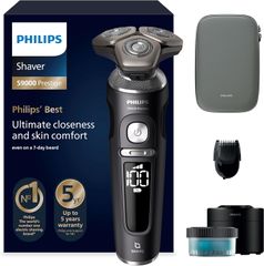 Máy Cạo Râu Philips Series 9000 Prestige SP9840/31 Đen - Công Nghệ SkinIQ, Cạo Sát Da, Sạc Nhanh, Dùng Khô và ướt, Bảo Hành 12 Tháng