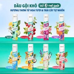 Dầu Gội Khô Batiste 200ml - Giải Pháp Nhanh Chóng Cho Tóc Dầu, Không Cần Nước, Tươi Mát Và Dễ Dàng Mang Theo