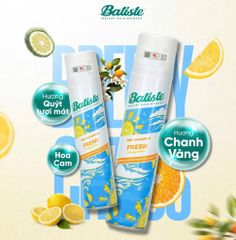 Dầu Gội Khô Batiste 200ml - Giải Pháp Nhanh Chóng Cho Tóc Dầu, Không Cần Nước, Tươi Mát Và Dễ Dàng Mang Theo